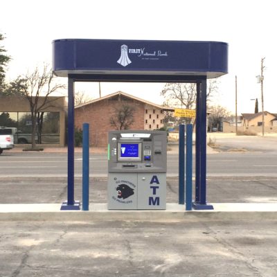 FNB-Ft. Stockton-ATM With Canopy-Front View-Dec. 2013